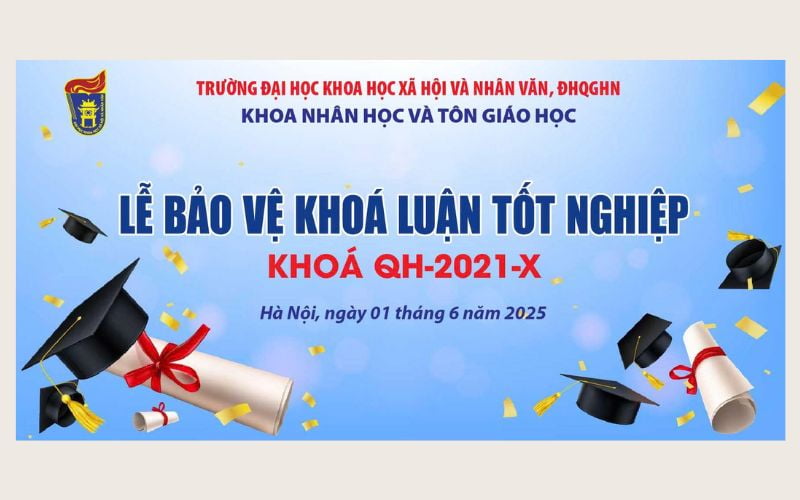 Nội dung cần có trên banner bảo vệ luận văn tốt nghiệp